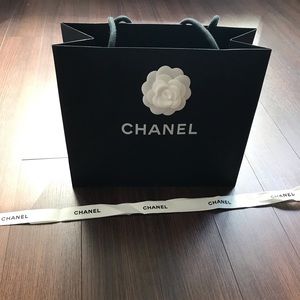 Chanel shopping bag and ribbon